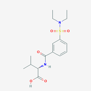 molecular formula C16H24N2O5S B2578130 (2S)-2-[[3-(diethylsulfamoyl)benzoyl]amino]-3-methylbutanoic acid CAS No. 956410-65-4