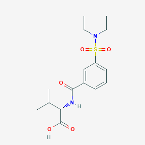 (2S)-2-{[3-(diethylsulfamoyl)phenyl]formamido}-3-methylbutanoic acid