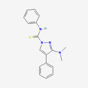 3-(dimethylamino)-N,4-diphenyl-1H-pyrazole-1-carbothioamide