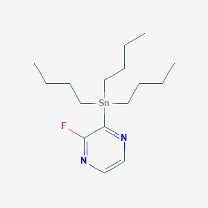 molecular formula C16H29FN2Sn B2578153 2-Fluoro-3-(tributylstannyl)pyrazine CAS No. 604785-91-3