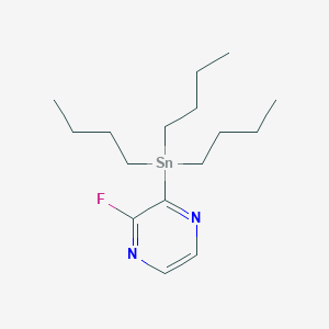 B2578153 2-Fluoro-3-(tributylstannyl)pyrazine CAS No. 604785-91-3