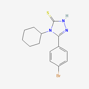5-(4-bromophenyl)-4-cyclohexyl-4H-1,2,4-triazole-3-thiol