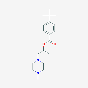 molecular formula C19H30N2O2 B257816 1-(4-Methylpiperazin-1-yl)propan-2-yl 4-tert-butylbenzoate 