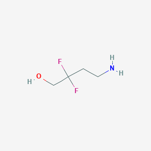 molecular formula C4H9F2NO B2578160 4-Amino-2,2-difluorobutan-1-ol CAS No. 2358038-28-3