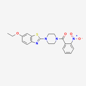 6-ethoxy-2-[4-(2-nitrobenzoyl)piperazin-1-yl]-1,3-benzothiazole