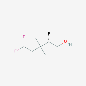 molecular formula C8H16F2O B2578162 (2S)-5,5-Difluoro-2,3,3-trimethylpentan-1-ol CAS No. 2248200-71-5