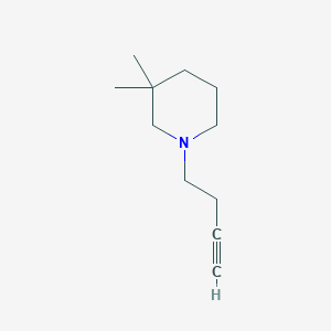 molecular formula C11H19N B2578173 1-丁-3-炔基-3,3-二甲基哌啶 CAS No. 1340290-03-0