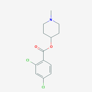 molecular formula C13H15Cl2NO2 B257818 1-Methyl-4-piperidinyl 2,4-dichlorobenzoate 