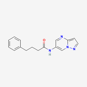 molecular formula C16H16N4O B2578205 4-苯基-N-(吡唑并[1,5-a]嘧啶-6-基)丁酰胺 CAS No. 2034583-97-4