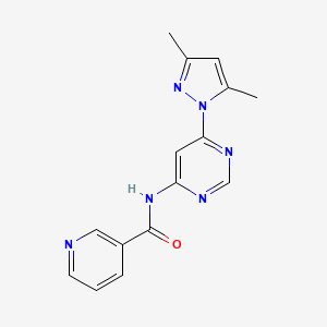 N-(6-(3,5-dimethyl-1H-pyrazol-1-yl)pyrimidin-4-yl)nicotinamide