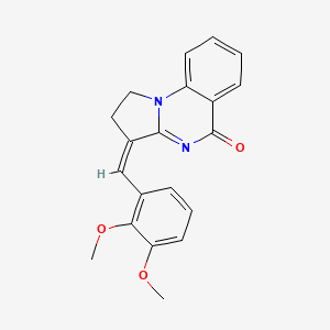 molecular formula C20H18N2O3 B2578224 (Z)-3-(2,3-dimethoxybenzylidene)-2,3-dihydropyrrolo[1,2-a]quinazolin-5(1H)-one CAS No. 885191-12-8