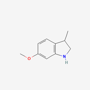 molecular formula C10H13NO B2578244 6-methoxy-3-methyl-2,3-dihydro-1H-indole CAS No. 1262408-14-9