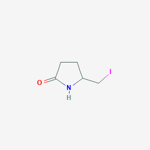 molecular formula C5H8INO B2578245 5-(Iodomethyl)-2-pyrrolidinone CAS No. 5831-75-4