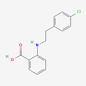 molecular formula C15H14ClNO2 B2578247 2-{[2-(4-Chlorophenyl)ethyl]amino}benzoic acid CAS No. 881823-93-4