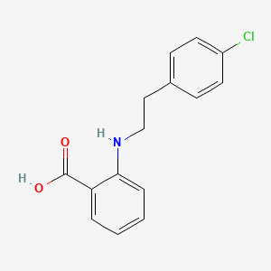 molecular formula C15H14ClNO2 B2578247 2-{[2-(4-氯苯基)乙基]氨基}苯甲酸 CAS No. 881823-93-4