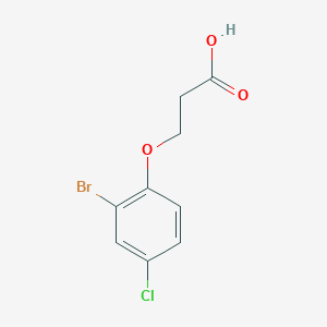 molecular formula C9H8BrClO3 B2578265 3-(2-溴-4-氯苯氧基)丙酸 CAS No. 926217-84-7