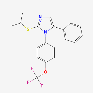 2-(isopropylthio)-5-phenyl-1-(4-(trifluoromethoxy)phenyl)-1H-imidazole