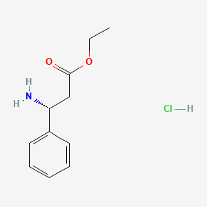 molecular formula C11H16ClNO2 B2578276 (R)-3-Amino-3-phenylpropanoic acid ethyl ester hydrochloride CAS No. 340188-50-3