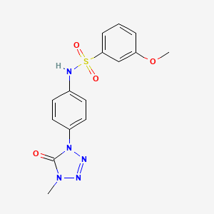 3-methoxy-N-(4-(4-methyl-5-oxo-4,5-dihydro-1H-tetrazol-1-yl)phenyl)benzenesulfonamide