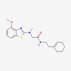 N-(2-(cyclohex-1-en-1-yl)ethyl)-2-((4-methoxybenzo[d]thiazol-2-yl)(methyl)amino)acetamide