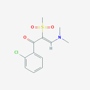 molecular formula C12H14ClNO3S B2578291 1-(2-氯苯基)-3-(二甲氨基)-2-(甲基磺酰基)-2-丙烯-1-酮 CAS No. 251307-30-9
