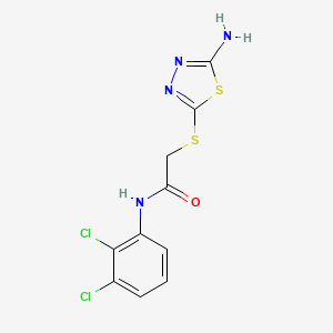 molecular formula C10H8Cl2N4OS2 B2578306 2-[(5-氨基-1,3,4-噻二唑-2-基)硫代]-N-(2,3-二氯苯基)乙酰胺 CAS No. 481691-44-5