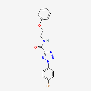 2-(4-bromophenyl)-N-(2-phenoxyethyl)-2H-tetrazole-5-carboxamide