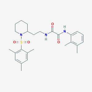 molecular formula C26H35N3O4S B2578320 N1-(2,3-dimethylphenyl)-N2-(2-(1-(mesitylsulfonyl)piperidin-2-yl)ethyl)oxalamide CAS No. 898415-70-8