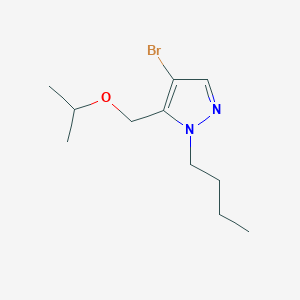 molecular formula C11H19BrN2O B2578328 4-bromo-1-butyl-5-(isopropoxymethyl)-1H-pyrazole CAS No. 1856043-89-4