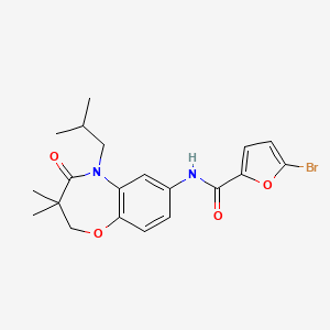 5-bromo-N-(5-isobutyl-3,3-dimethyl-4-oxo-2,3,4,5-tetrahydrobenzo[b][1,4]oxazepin-7-yl)furan-2-carboxamide