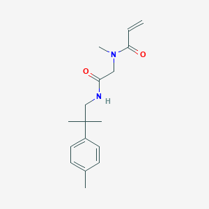 N-Methyl-N-[2-[[2-methyl-2-(4-methylphenyl)propyl]amino]-2-oxoethyl]prop-2-enamide