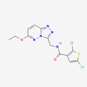 molecular formula C13H11Cl2N5O2S B2578365 2,5-dichloro-N-((6-ethoxy-[1,2,4]triazolo[4,3-b]pyridazin-3-yl)methyl)thiophene-3-carboxamide CAS No. 2034418-42-1