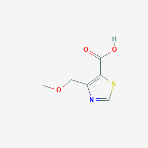 molecular formula C6H7NO3S B2578375 4-(甲氧基甲基)-1,3-噻唑-5-羧酸 CAS No. 1267962-69-5
