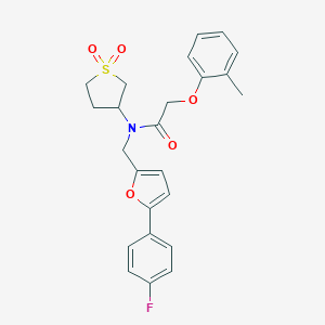 N-(1,1-dioxidotetrahydro-3-thienyl)-N-{[5-(4-fluorophenyl)-2-furyl]methyl}-2-(2-methylphenoxy)acetamide