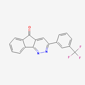 molecular formula C18H9F3N2O B2578402 3-(3-(trifluoromethyl)phenyl)-5H-indeno[1,2-c]pyridazin-5-one CAS No. 147508-50-7