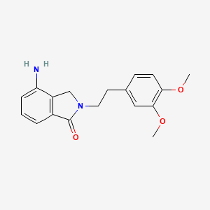 molecular formula C18H20N2O3 B2578421 4-Amino-2-(3,4-dimethoxyphenethyl)-1-isoindolinone CAS No. 900015-11-4