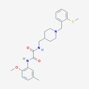 N1-(2-methoxy-5-methylphenyl)-N2-((1-(2-(methylthio)benzyl)piperidin-4-yl)methyl)oxalamide