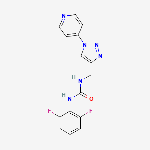 1-(2,6-difluorophenyl)-3-((1-(pyridin-4-yl)-1H-1,2,3-triazol-4-yl)methyl)urea