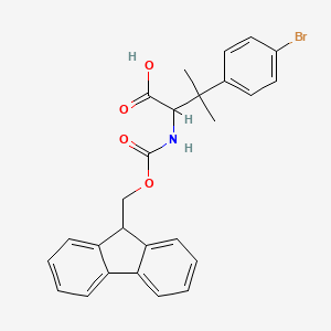 3-(4-Bromophenyl)-2-(9H-fluoren-9-ylmethoxycarbonylamino)-3-methylbutanoic acid
