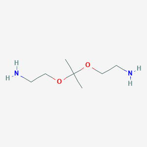 molecular formula C7H18N2O2 B2578461 2,2-Di-(2-aminoethoxy)propane CAS No. 127090-71-5
