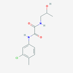 N'-(3-chloro-4-methylphenyl)-N-(2-hydroxypropyl)oxamide