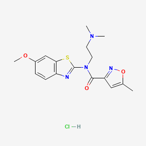 N-(2-(dimethylamino)ethyl)-N-(6-methoxybenzo[d]thiazol-2-yl)-5-methylisoxazole-3-carboxamide hydrochloride