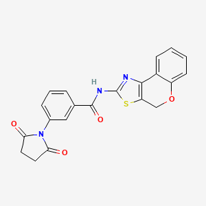 N-(4H-chromeno[4,3-d]thiazol-2-yl)-3-(2,5-dioxopyrrolidin-1-yl)benzamide