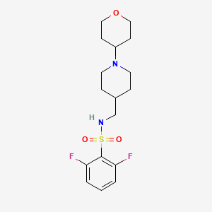2,6-difluoro-N-((1-(tetrahydro-2H-pyran-4-yl)piperidin-4-yl)methyl)benzenesulfonamide