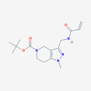 Tert-butyl 1-methyl-3-[(prop-2-enoylamino)methyl]-6,7-dihydro-4H-pyrazolo[4,3-c]pyridine-5-carboxylate