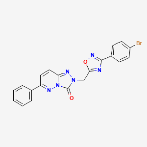 molecular formula C20H13BrN6O2 B2578607 2-((3-(4-bromophenyl)-1,2,4-oxadiazol-5-yl)methyl)-6-phenyl-[1,2,4]triazolo[4,3-b]pyridazin-3(2H)-one CAS No. 1251605-01-2