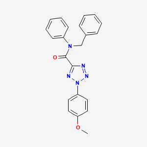 molecular formula C22H19N5O2 B2578614 N-苄基-2-(4-甲氧基苯基)-N-苯基-2H-四唑-5-甲酰胺 CAS No. 1396685-38-3