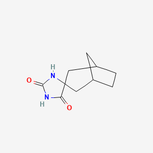 molecular formula C10H14N2O2 B2578617 Spiro[bicyclo[3.2.1]octane-3,5'-imidazolidine]-2',4'-dione CAS No. 80355-06-2