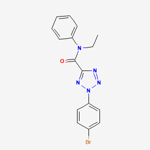 molecular formula C16H14BrN5O B2578632 2-(4-bromophenyl)-N-ethyl-N-phenyl-2H-tetrazole-5-carboxamide CAS No. 1396875-16-3