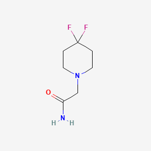 molecular formula C7H12F2N2O B2578634 2-(4,4-Difluoropiperidin-1-yl)acetamide CAS No. 1187326-03-9
